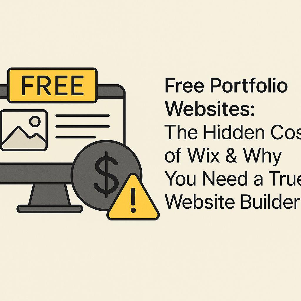 The Hidden Costs of a Free Portfolio Website (& Why to Avoid Wix)