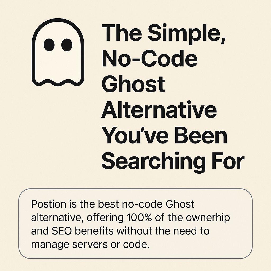 The No-Code Ghost Alternative for Non-Technical Creators