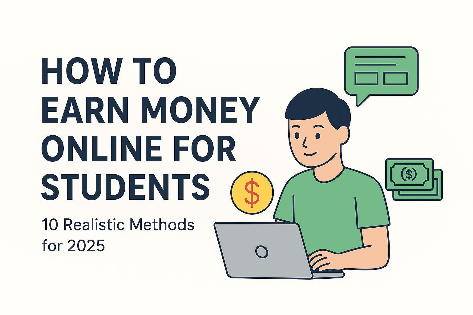 How to Earn Money Online for Students (10 Realistic Methods for 2026)