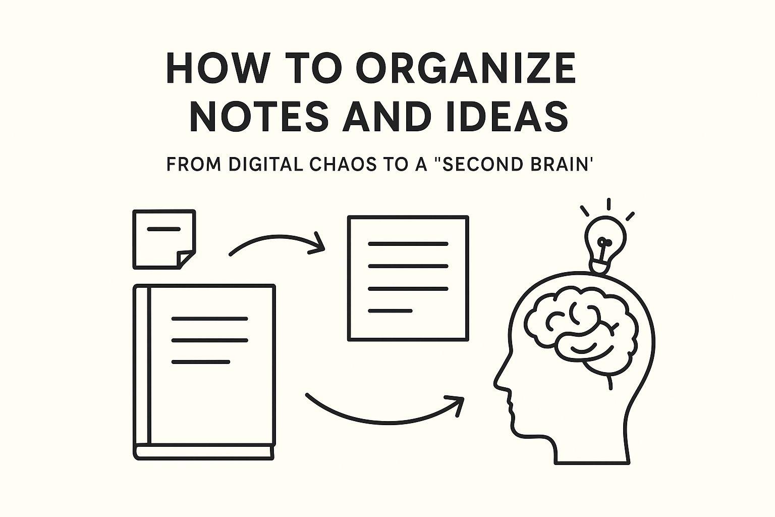 How to Organize Notes: A 3-Step Guide to Building a 'Second Brain'