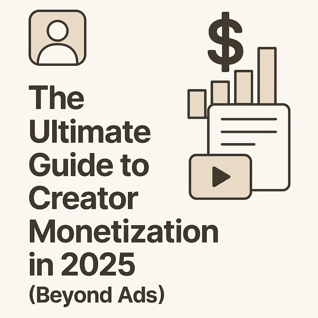 The Ultimate Guide to Creator Monetization in 2025 (Beyond Ads)
