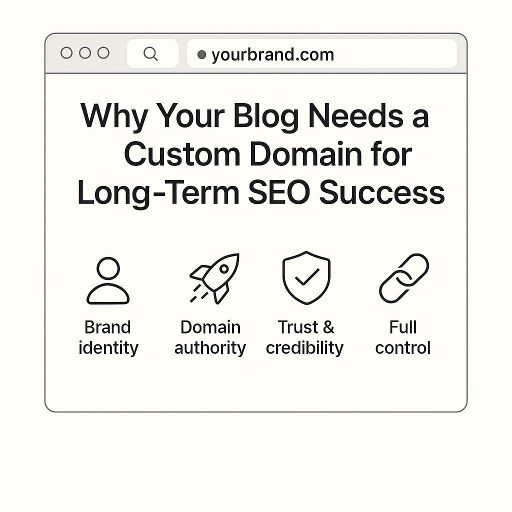 Why a Custom Domain is Non-Negotiable for Long-Term SEO Success