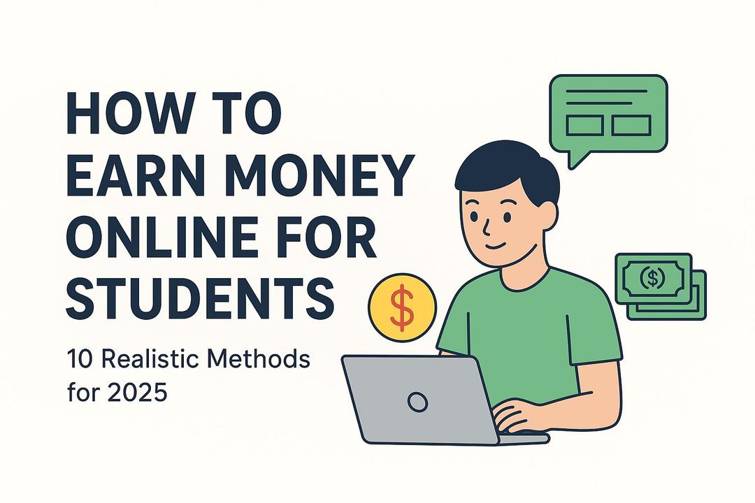 How to Earn Money Online for Students (10 Realistic Methods for 2025)
