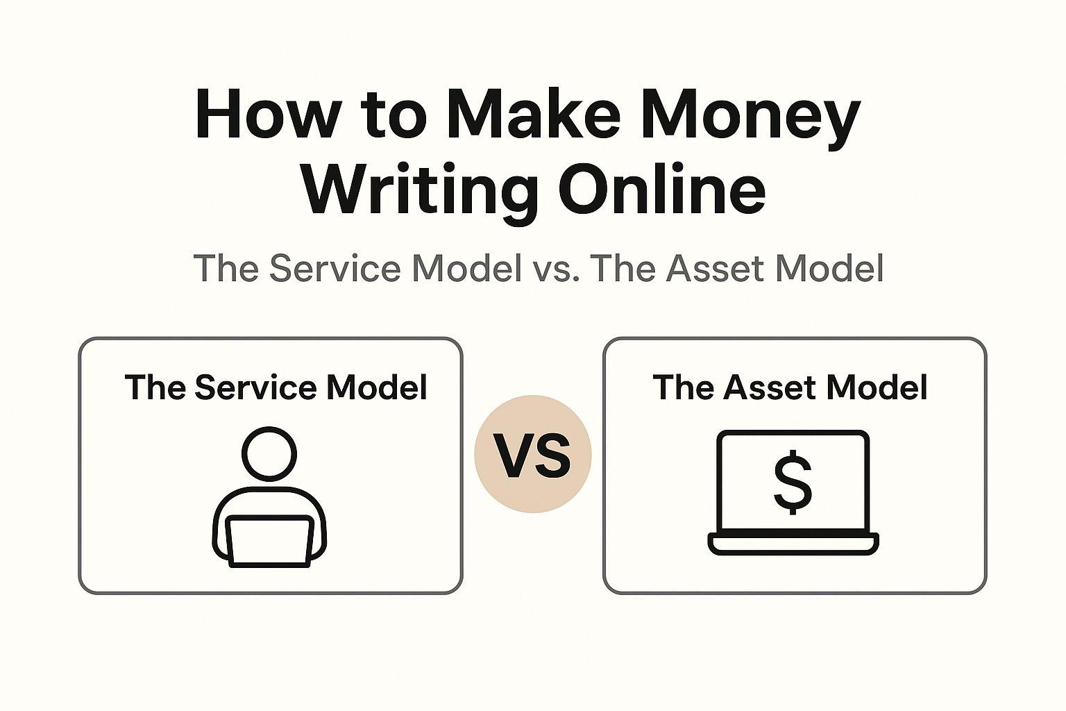 How to Make Money Writing Online: The Service Model vs. The Asset Model