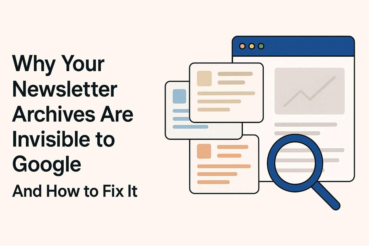 Why Your Newsletter Archives Are Invisible to Google (And How to Fix It)