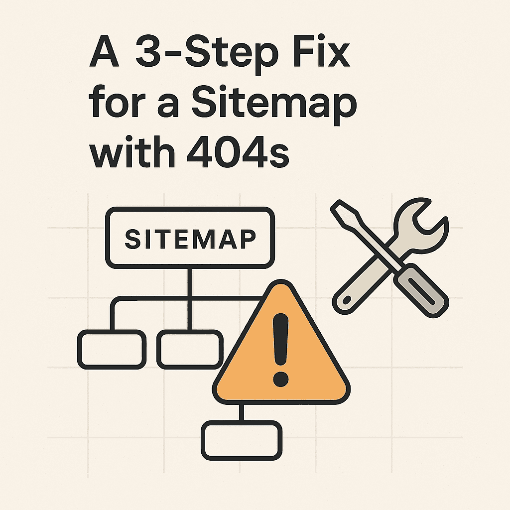 Submitted a Sitemap with 404s to Google? A 3-Step Fix